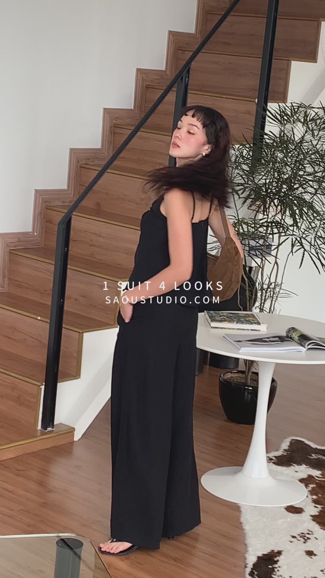 Twist Camisole In Classic Black