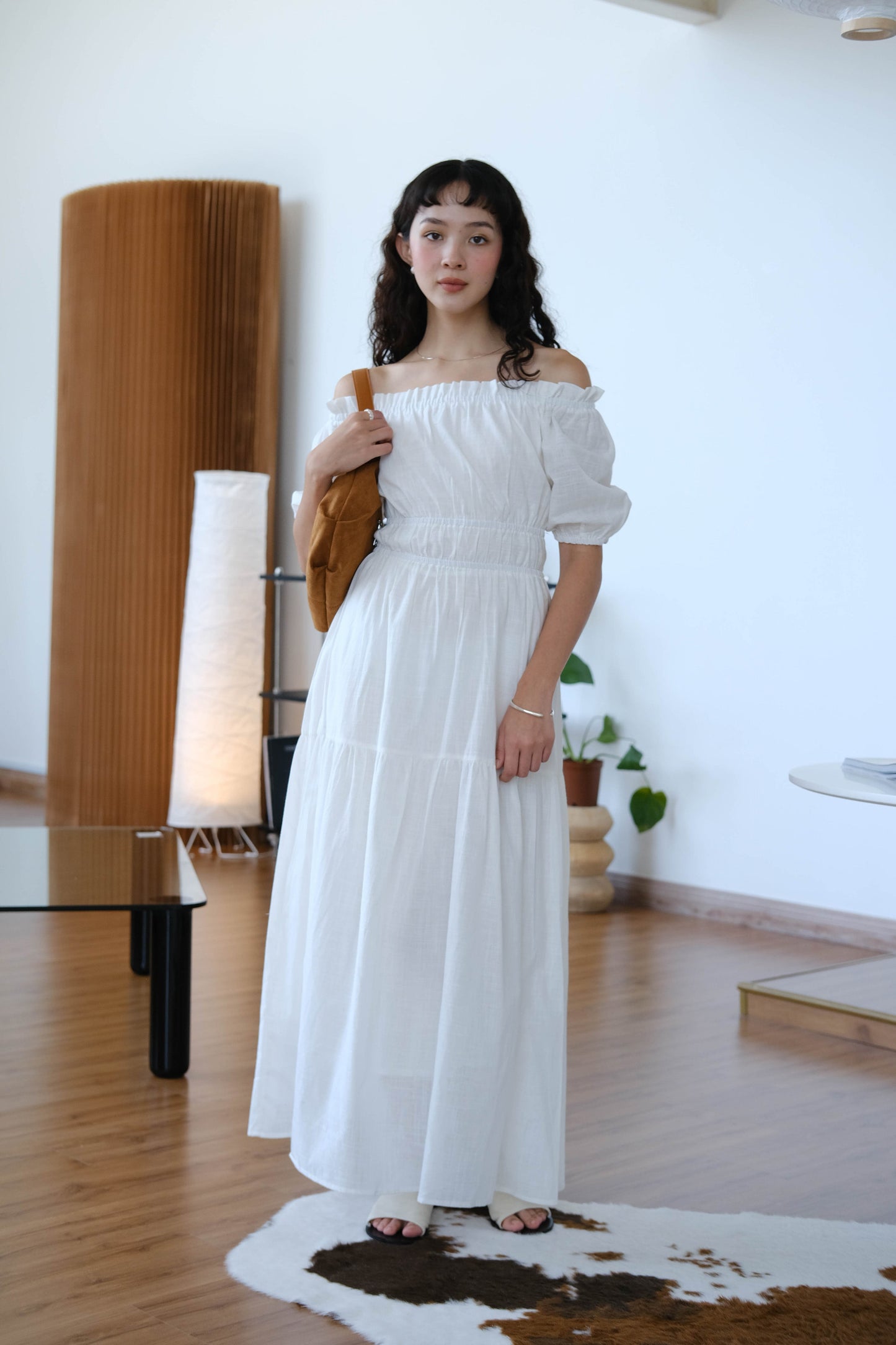 French A-line Dress In Snow White