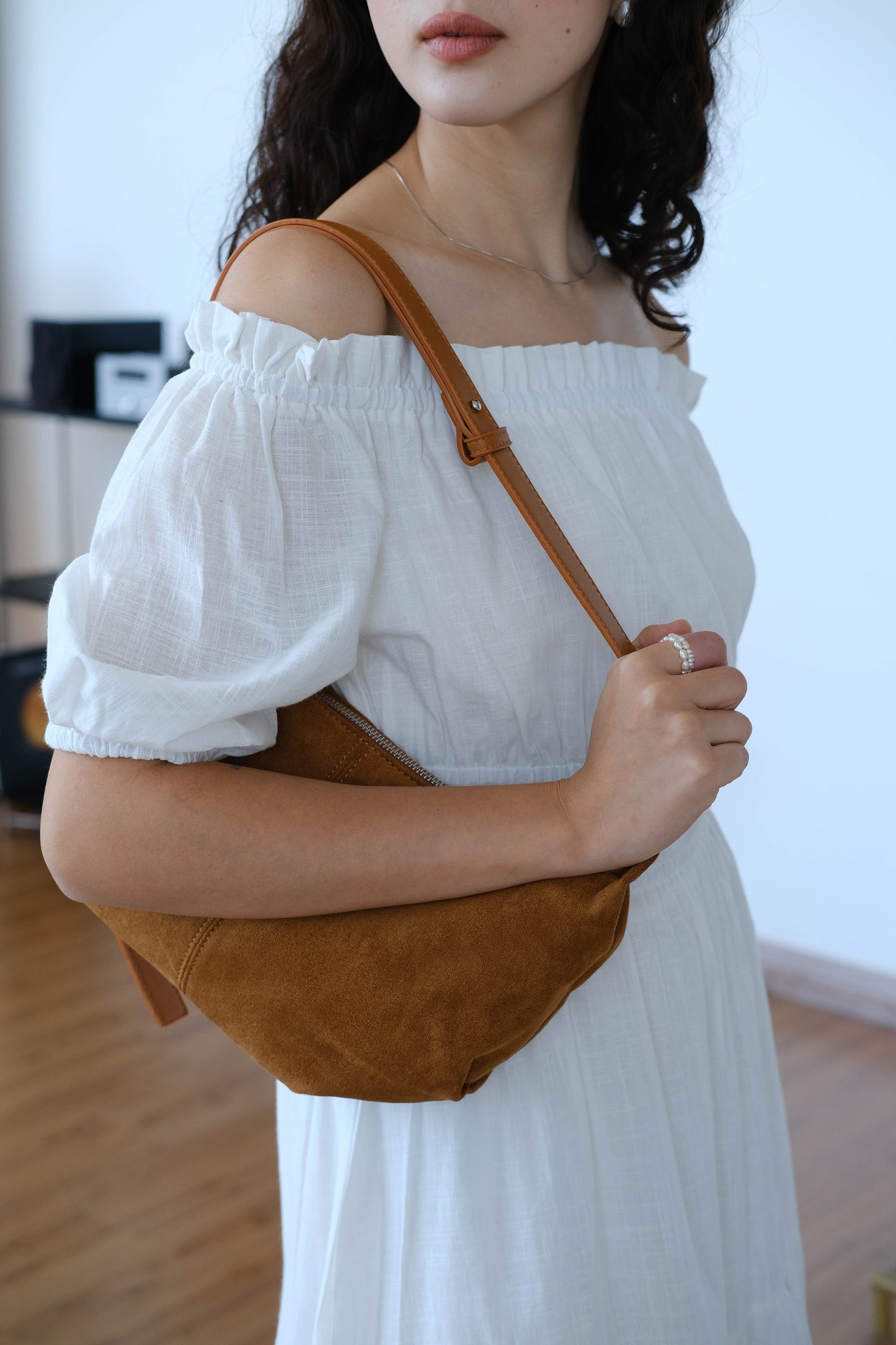 French A-line Dress In Snow White