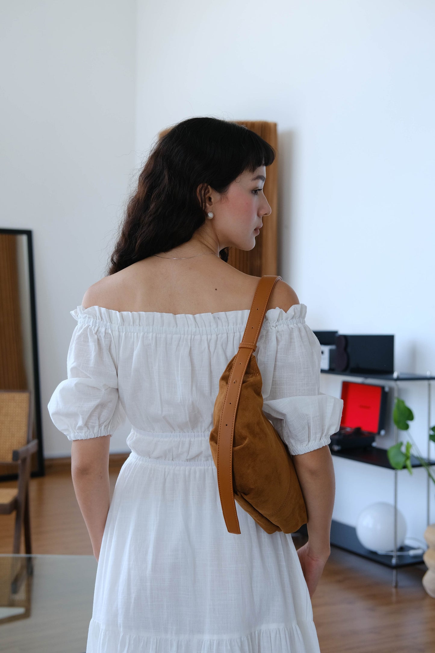 French A-line Dress In Snow White