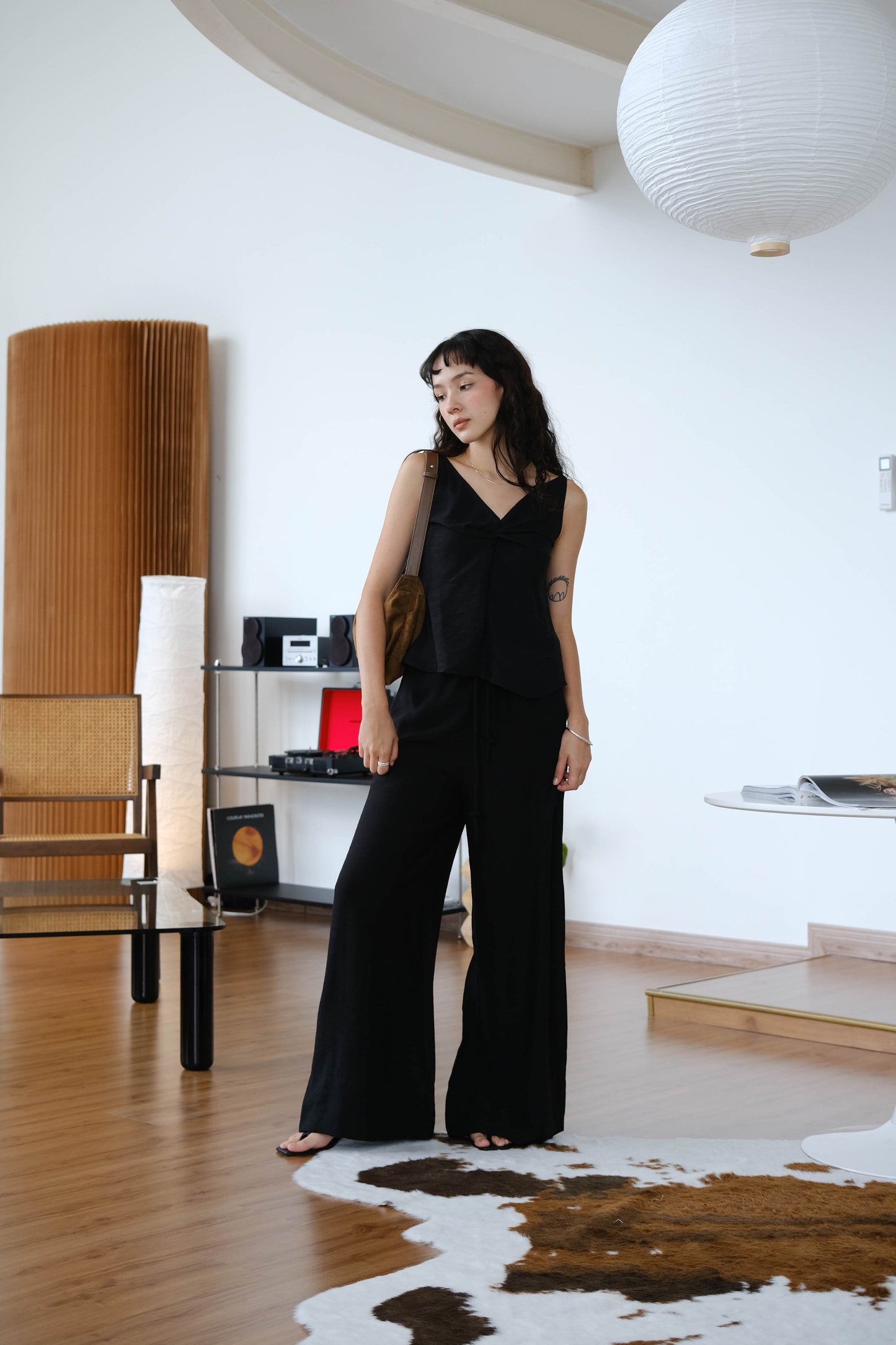 Twist Camisole In Classic Black