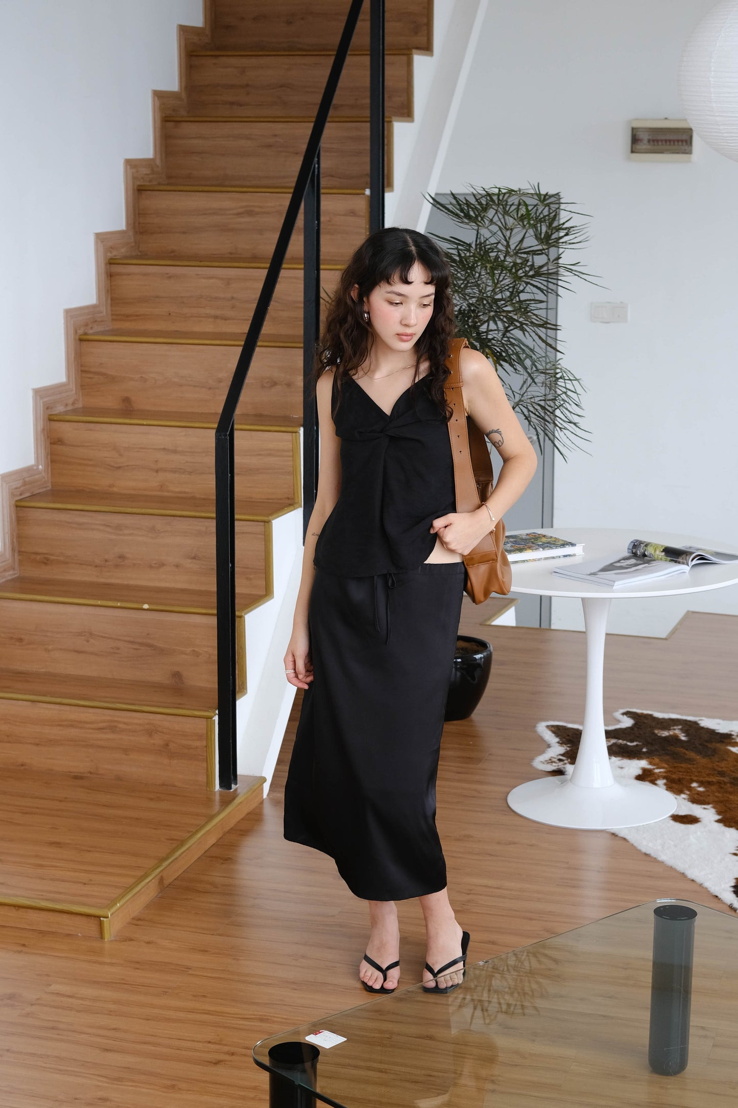 Twist Camisole In Classic Black