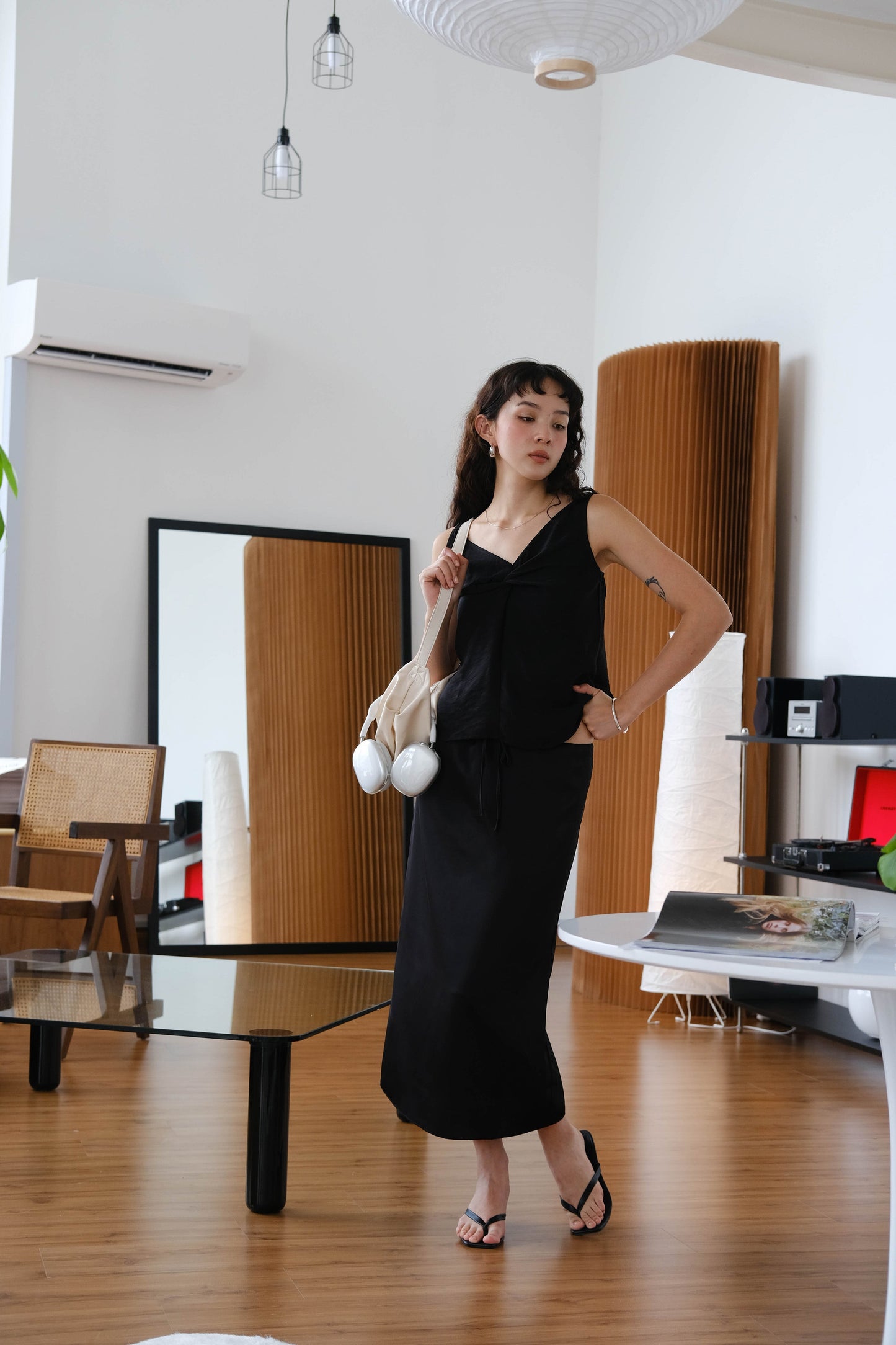 Twist Camisole In Classic Black