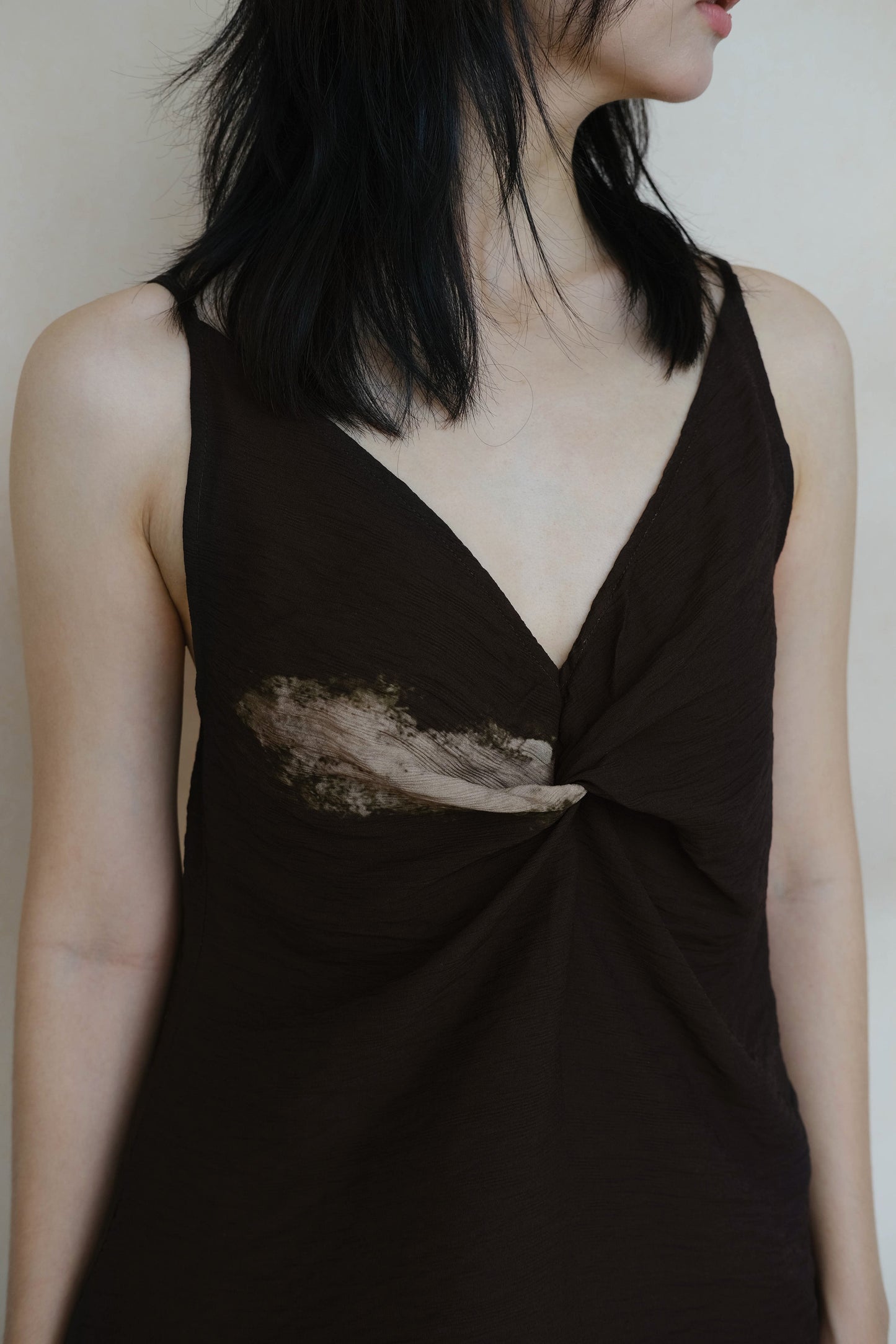 V-shape Tie Dye Twist Camisole