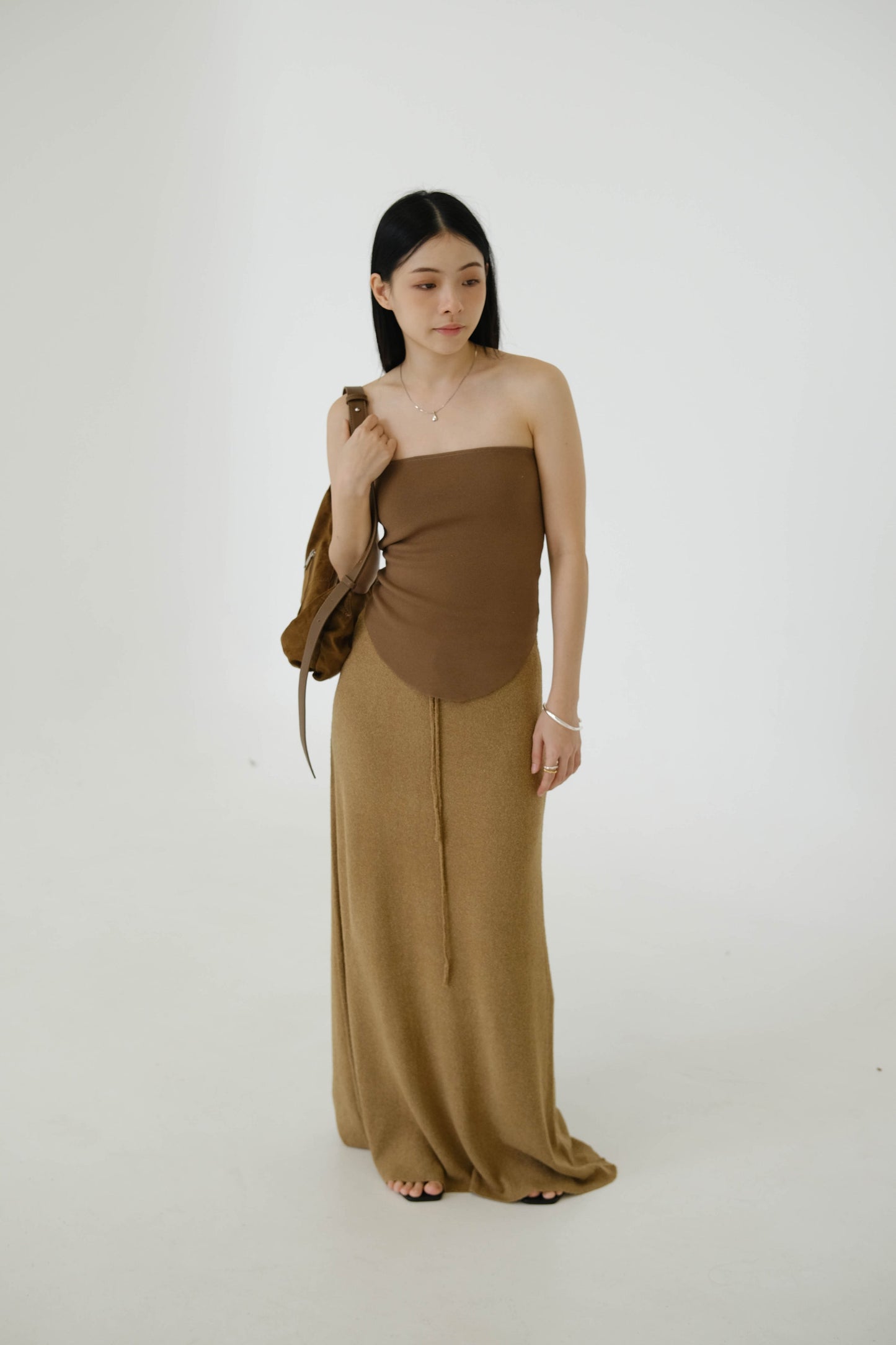 Tube Top In Brown