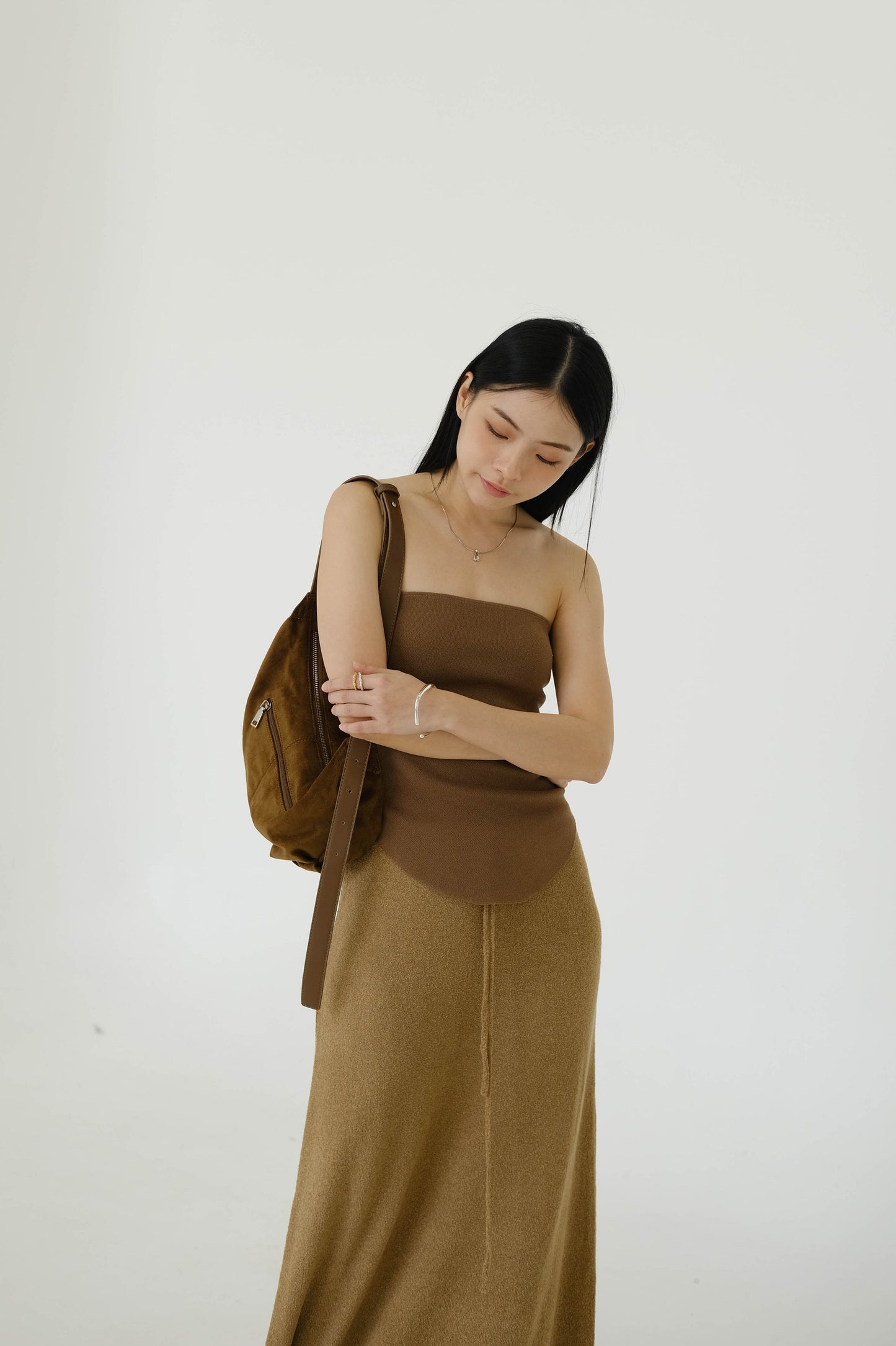 Tube Top In Brown