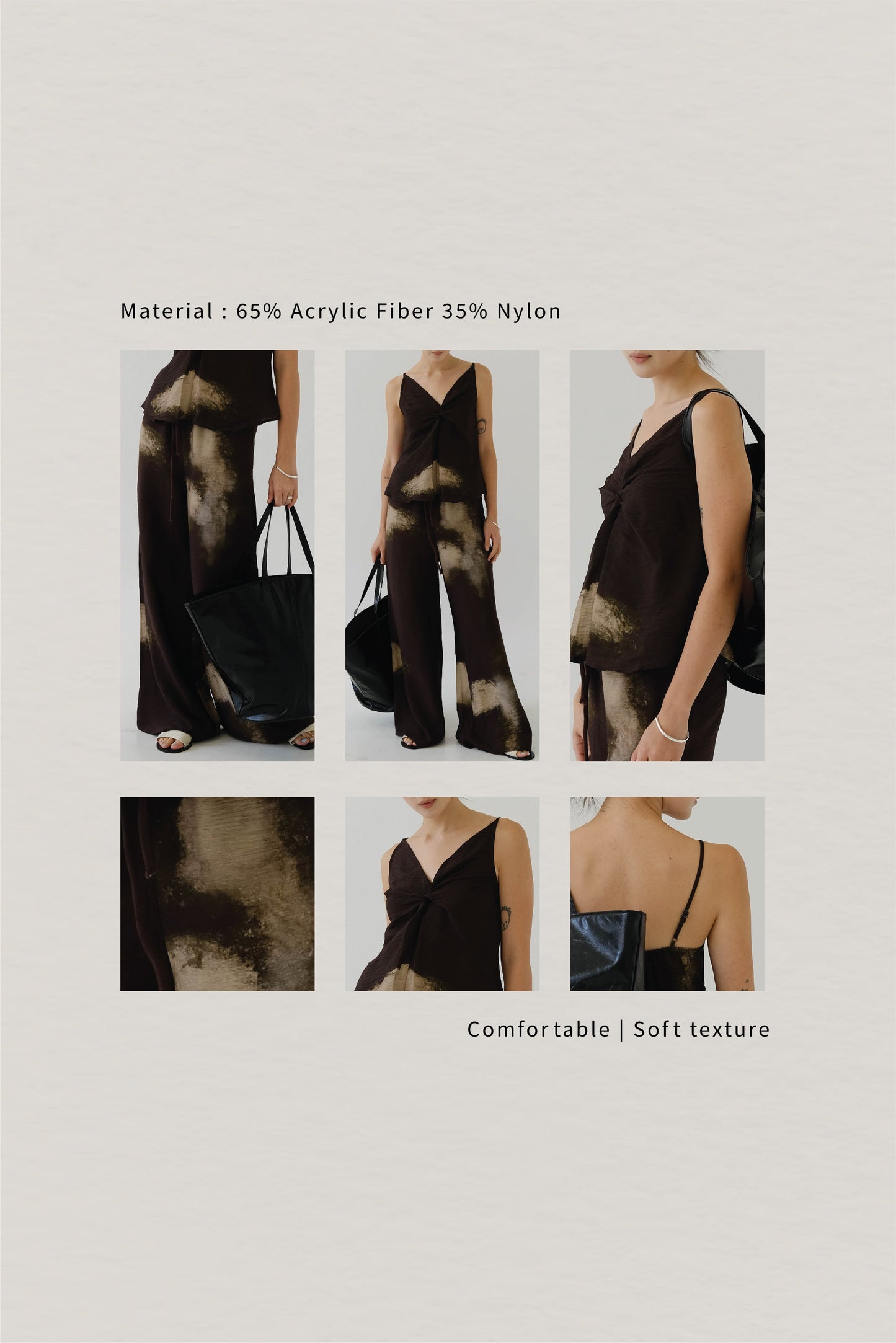 V-shape Tie Dye Twist Camisole
