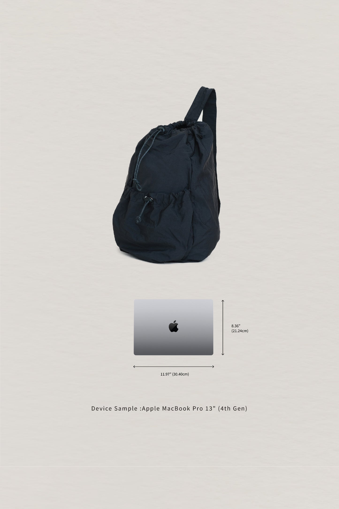 Unisex Nylon High-capacity Cross-body Bag in Black