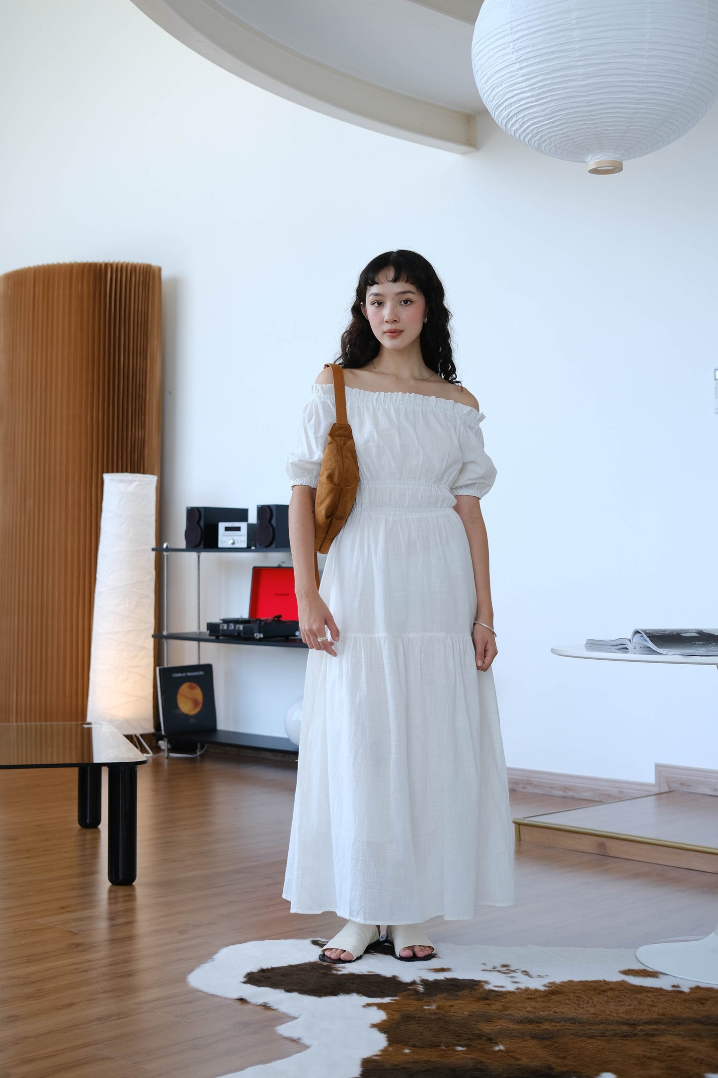 French A-line Dress In Snow White