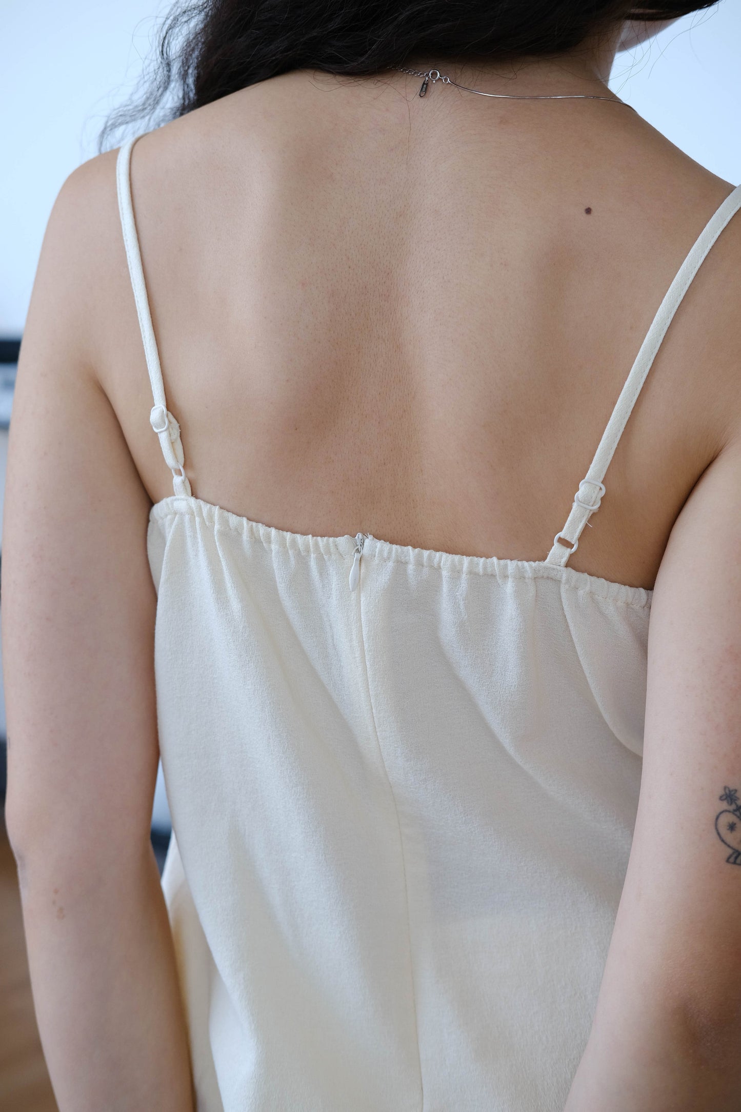 Twist Camisole In Cream White