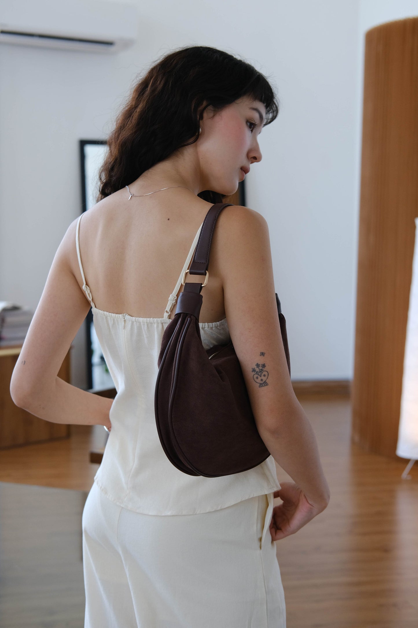 Twist Camisole In Cream White