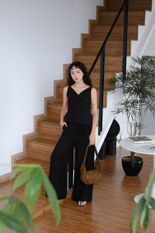 Twist Camisole In Classic Black