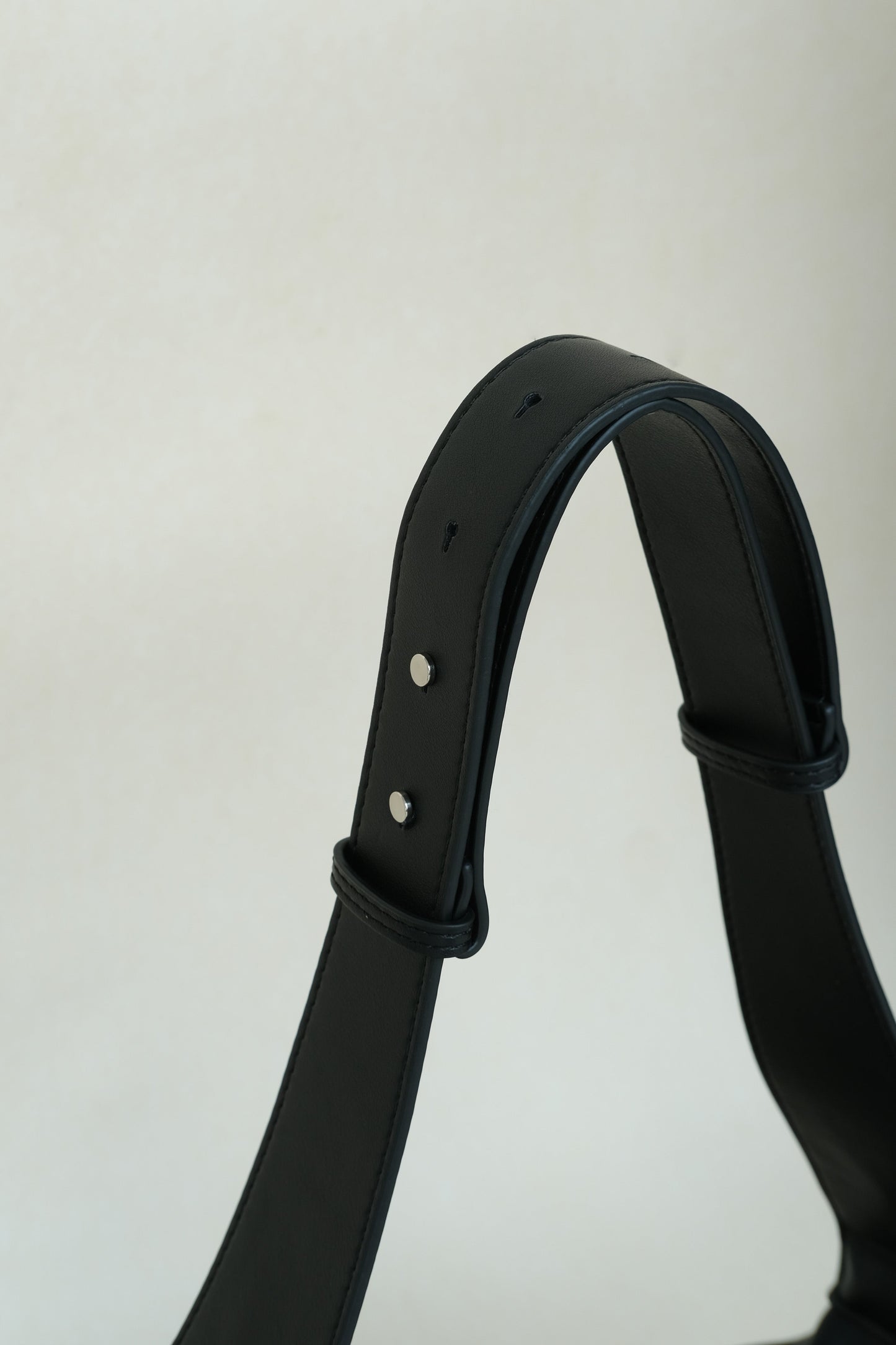 PU Soft Leather Pillow Bag in Classic Black