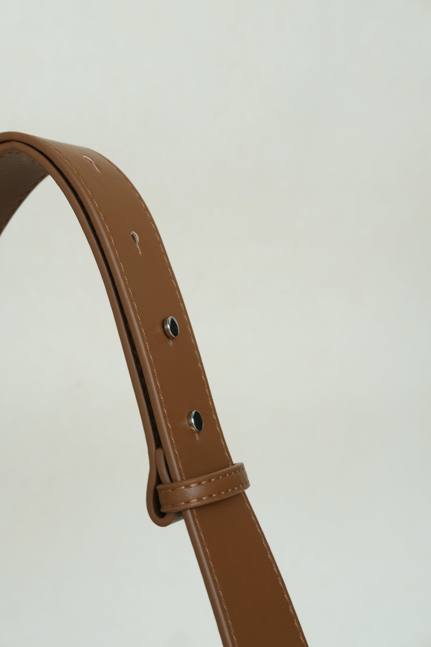 PU Soft Leather Pillow Bag in Brown
