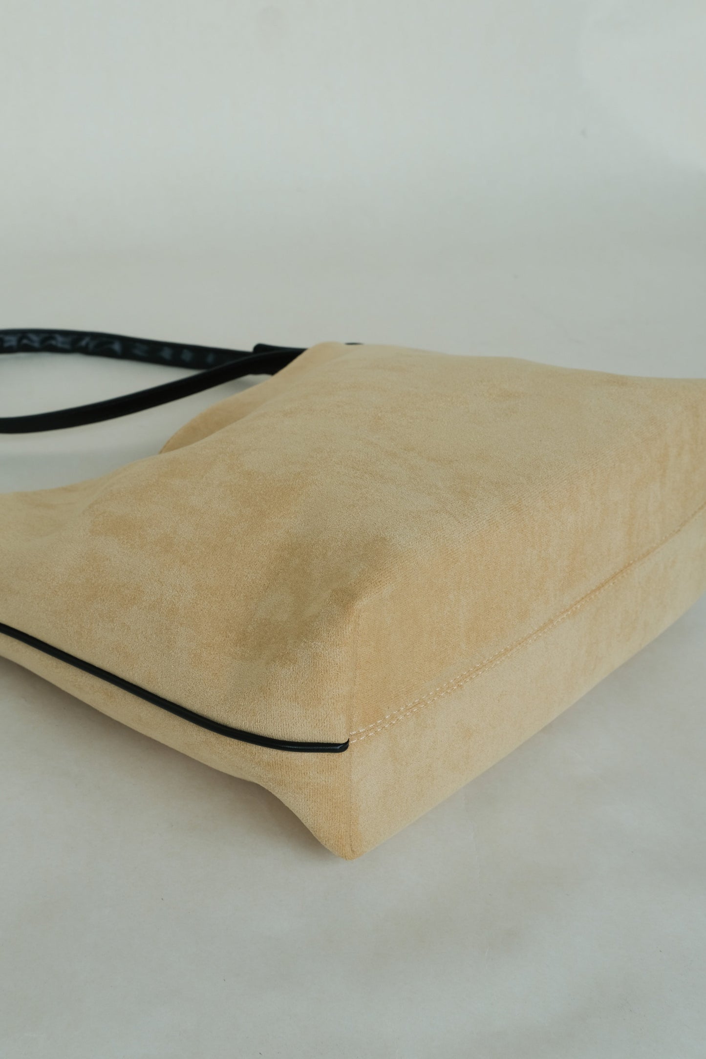 Suede Contrast Shoulder Tote