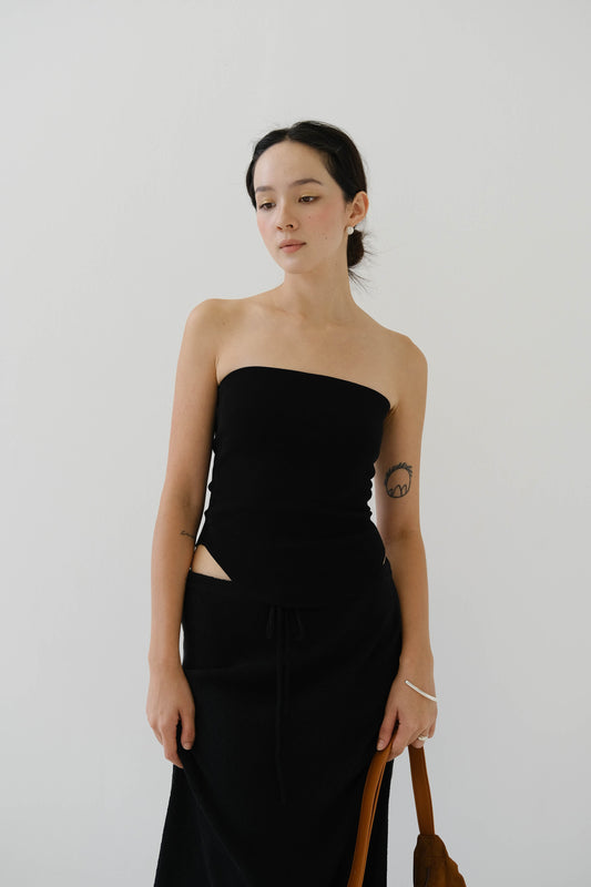 Tube Top In Classic Black
