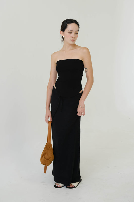Tube Top In Classic Black