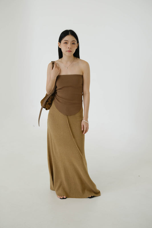 Tube Top In Brown