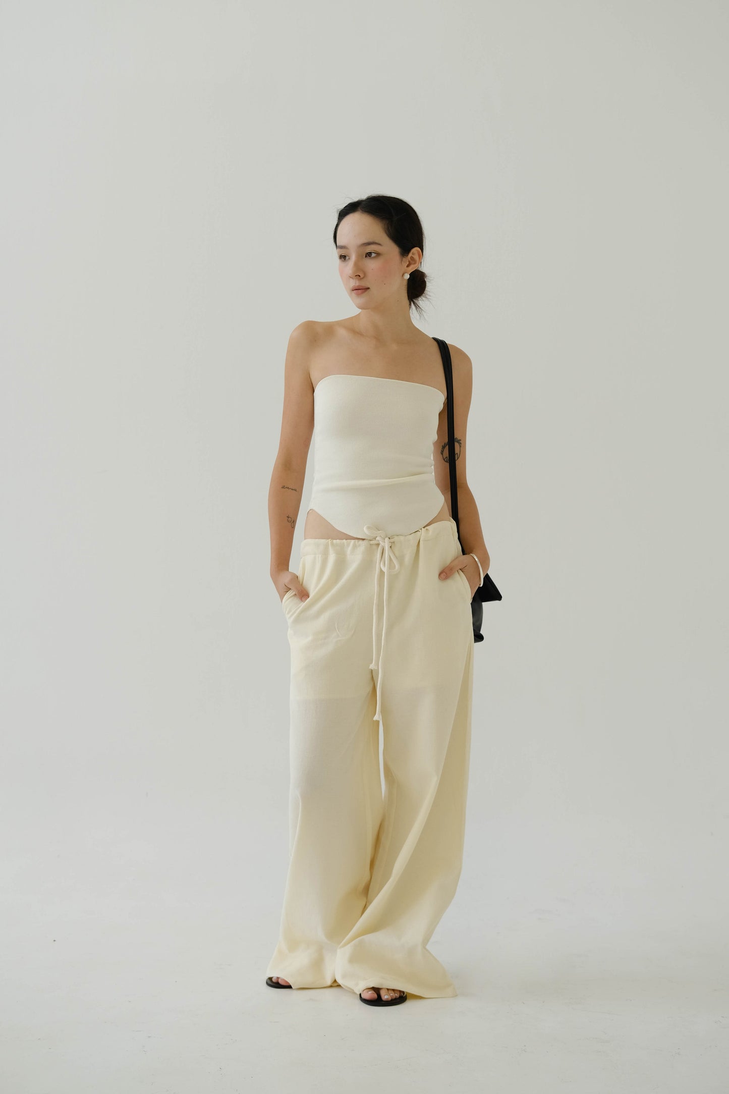 Tube Top In Cream White