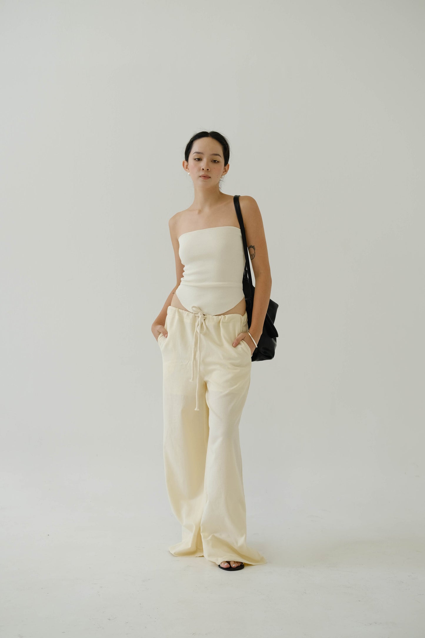 Tube Top In Cream White