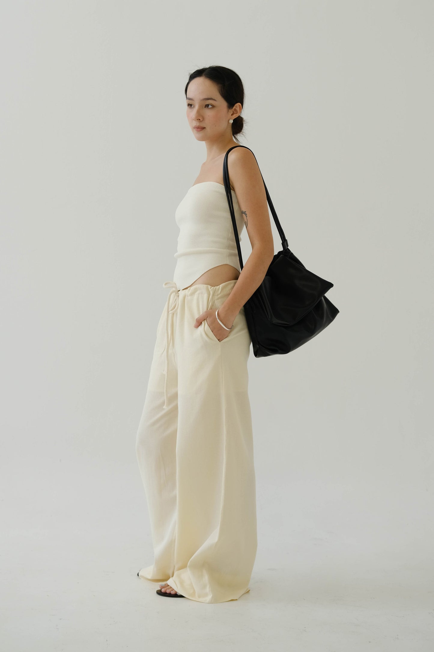 Tube Top In Cream White