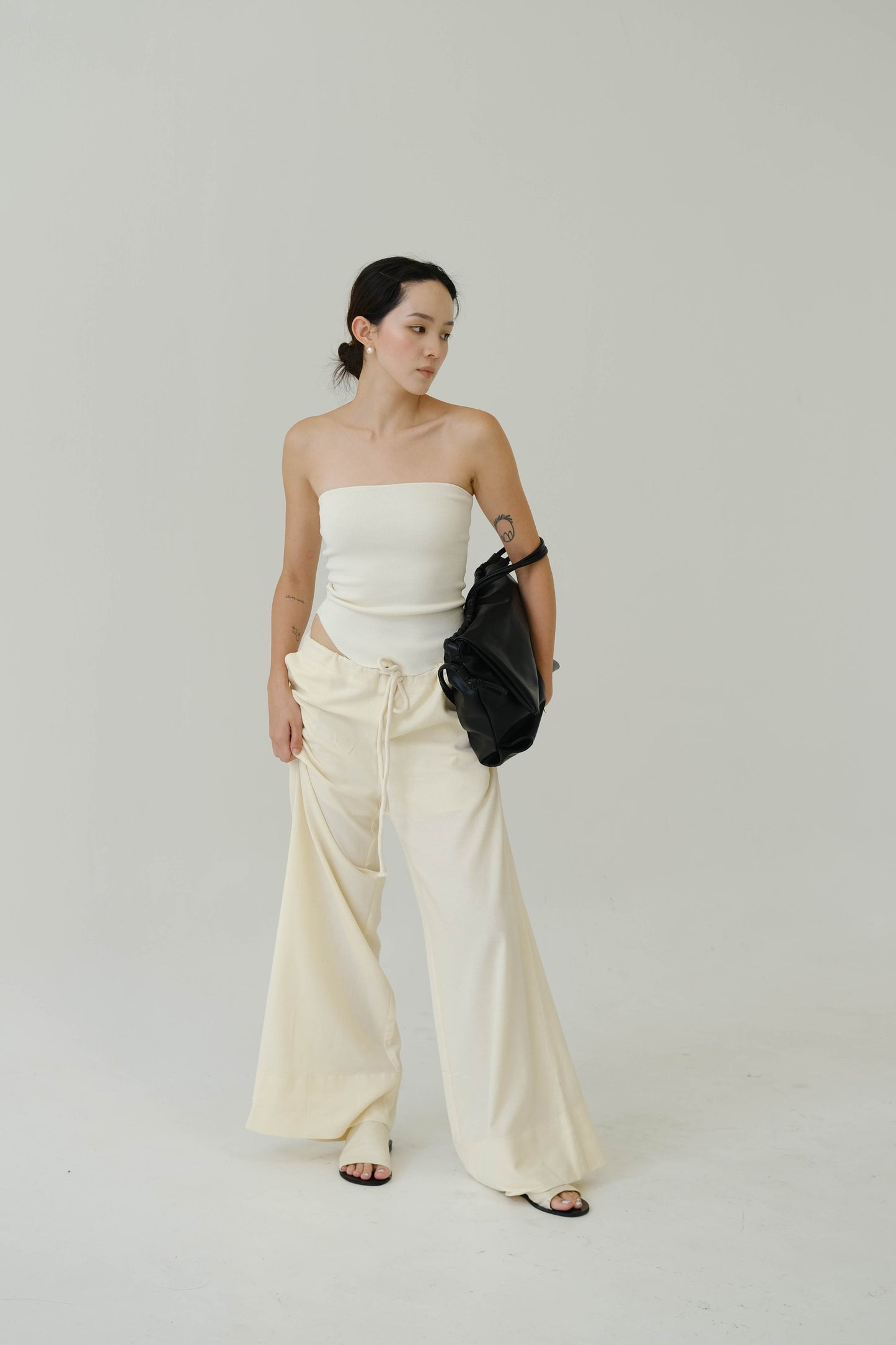 Tube Top In Cream White