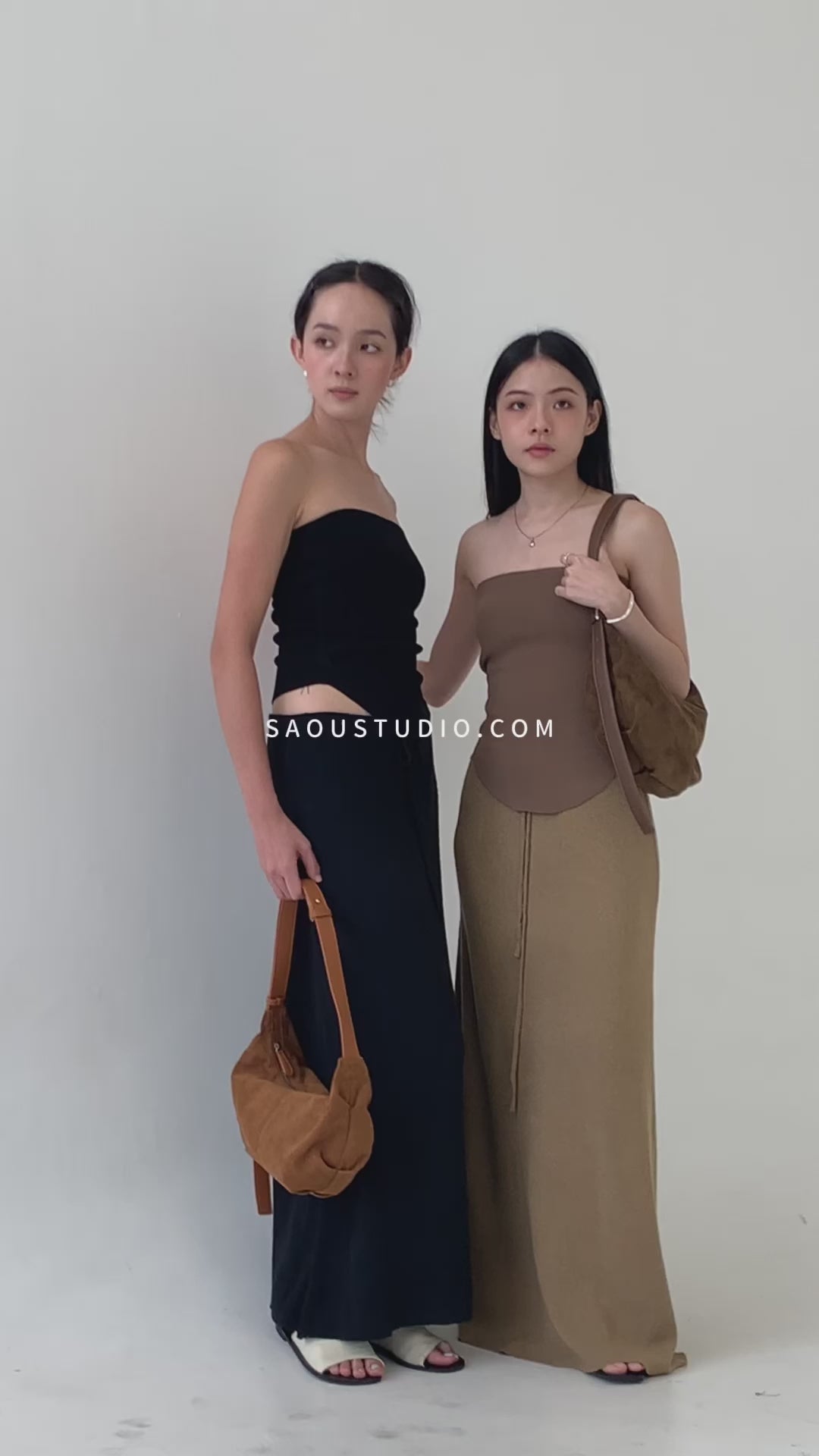 Tube Top In Brown